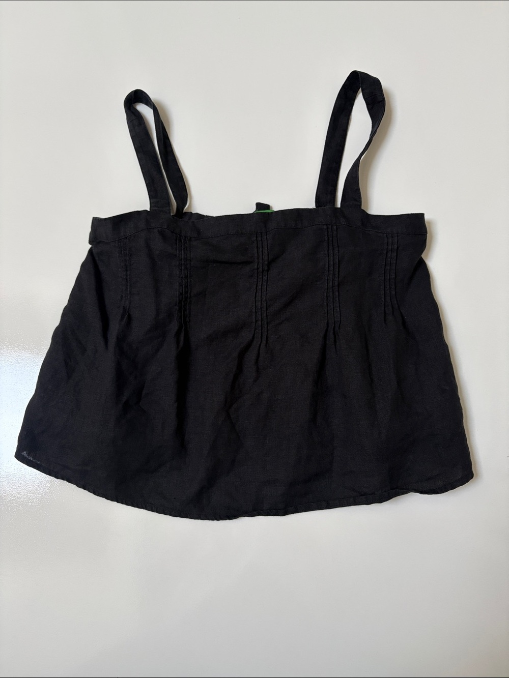 J.Crew black linen top